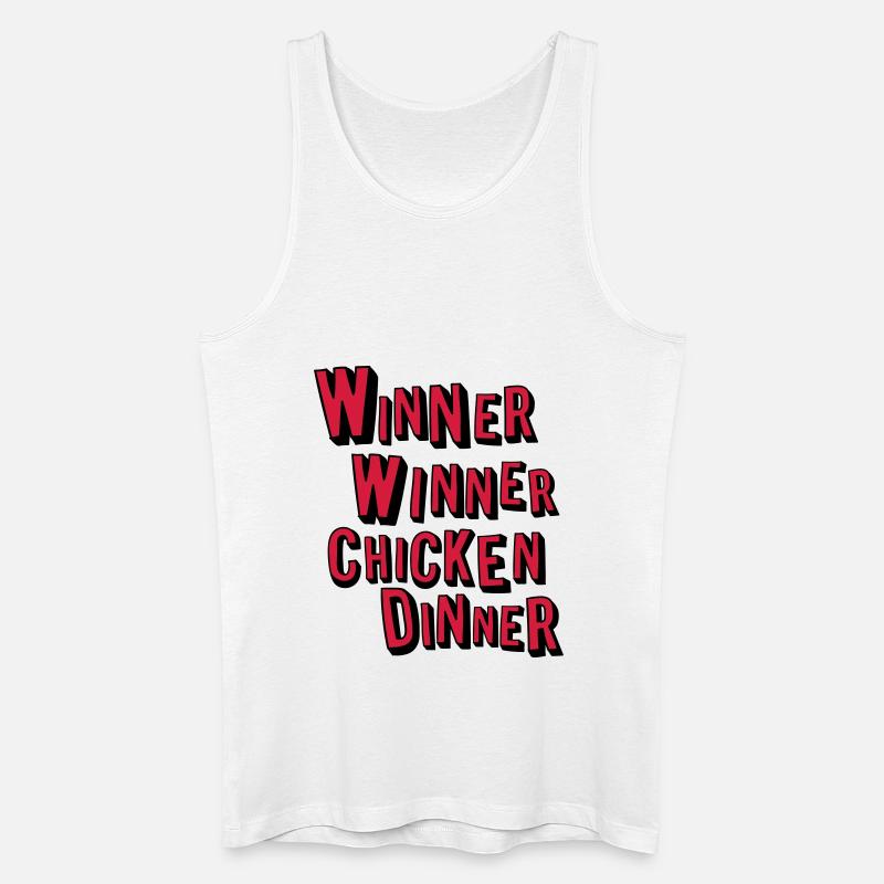 winner winner chicken dinner - Männer Bio Tank Top - Weiß