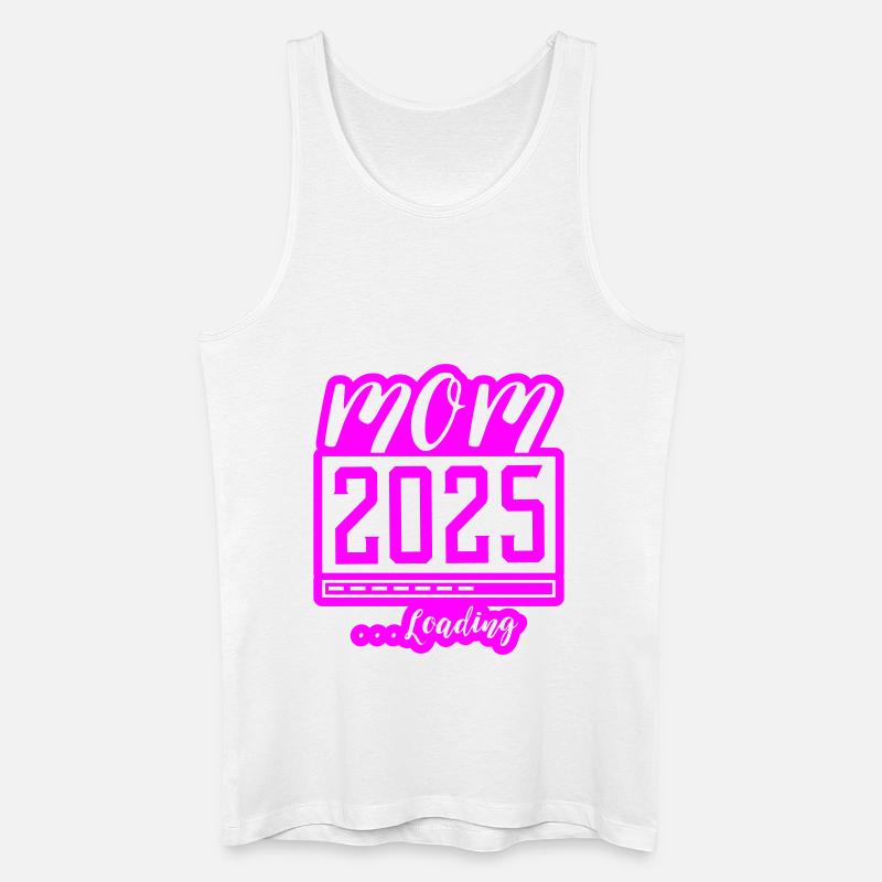 Mama 2025 Loading Mom Schwangerschaft - Männer Bio Tank Top - Weiß