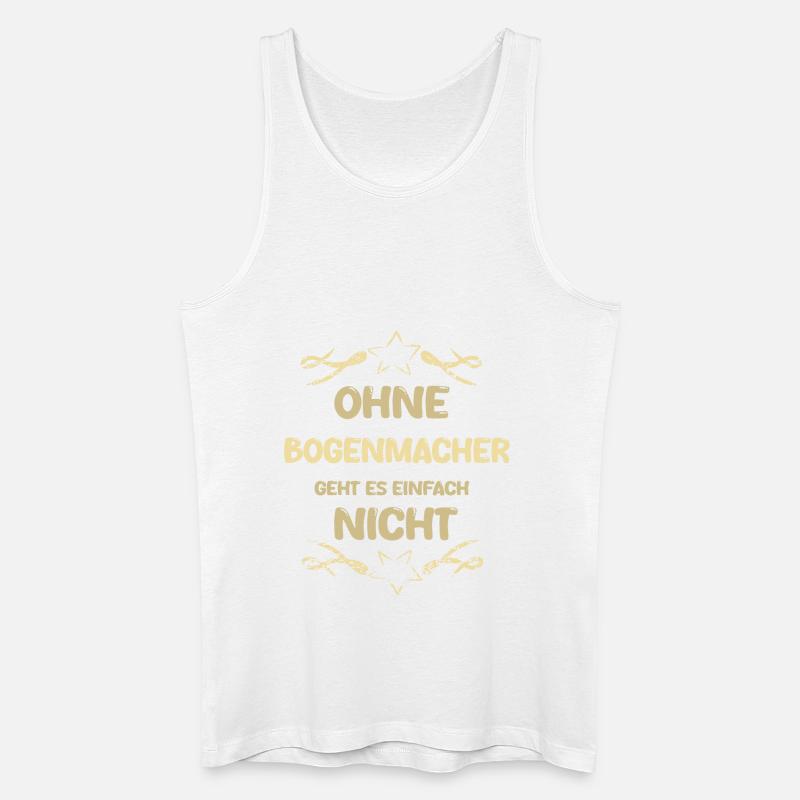 Bogenmacher als Bogenmacher - Männer Bio Tank Top - Weiß
