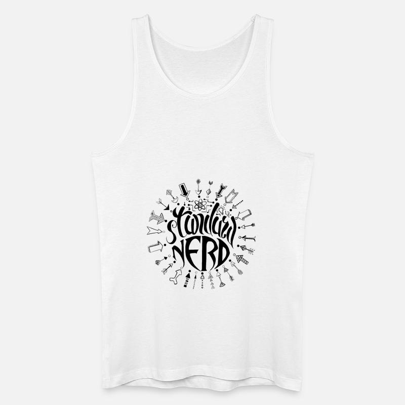 standardner schwarz - Männer Bio Tank Top - Weiß