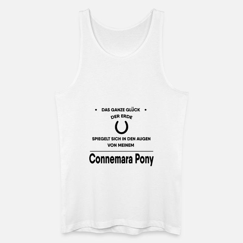 Connemara Pony Geschenk - Männer Bio Tank Top - Weiß