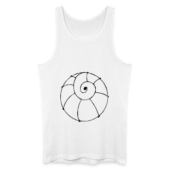 shell - Men’s Organic Tank Top - white - Front
