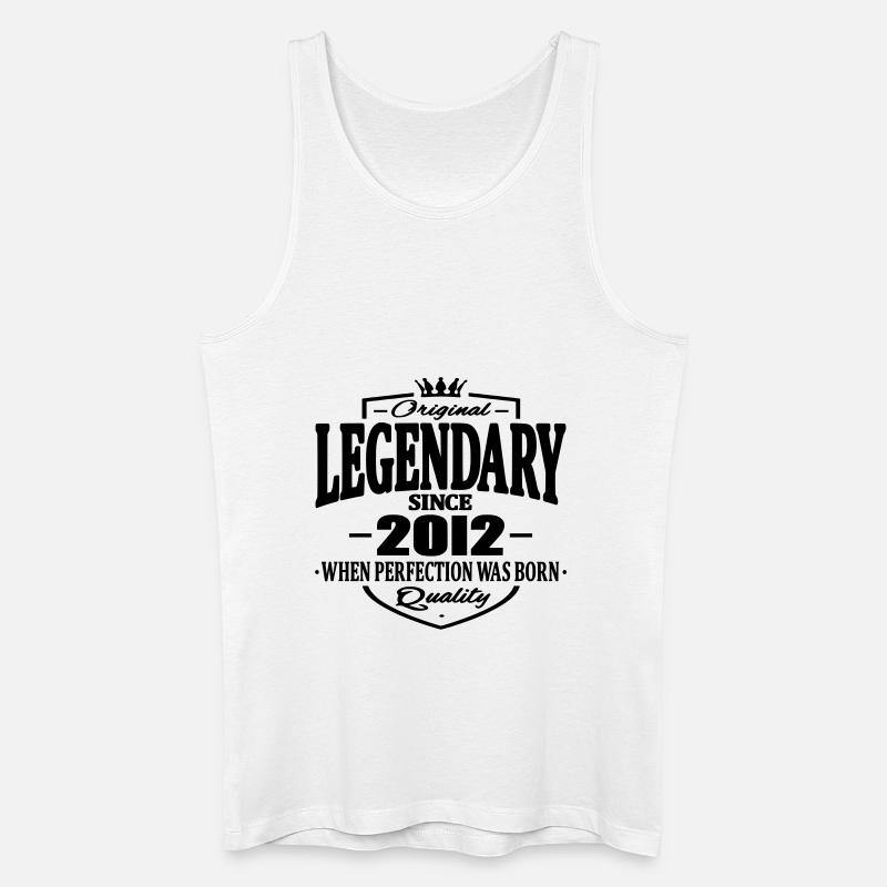 Legendär seit 2012 - Männer Bio Tank Top - Weiß