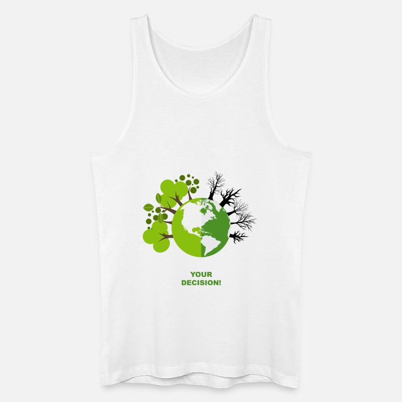 Your Decision - Männer Bio Tank Top - Weiß