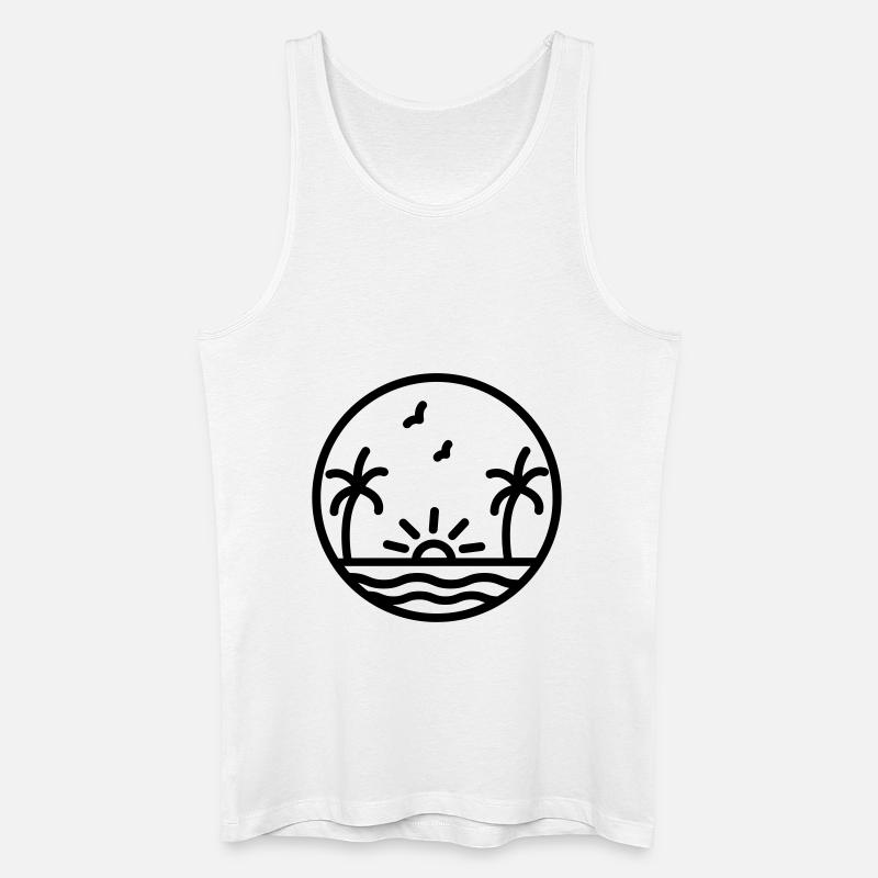 Urlaub Design - Männer Bio Tank Top - Weiß