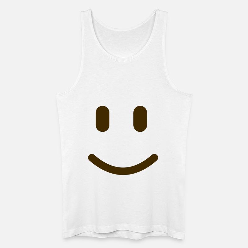 Keep Smile - Männer Bio Tank Top - Weiß