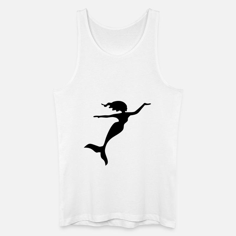 Meerjungfrau - Männer Bio Tank Top - Weiß
