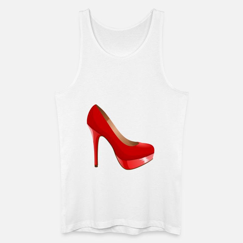 High heels - Männer Bio Tank Top - Weiß