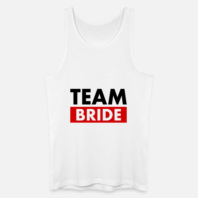 Team bride - Männer Bio Tank Top - Weiß