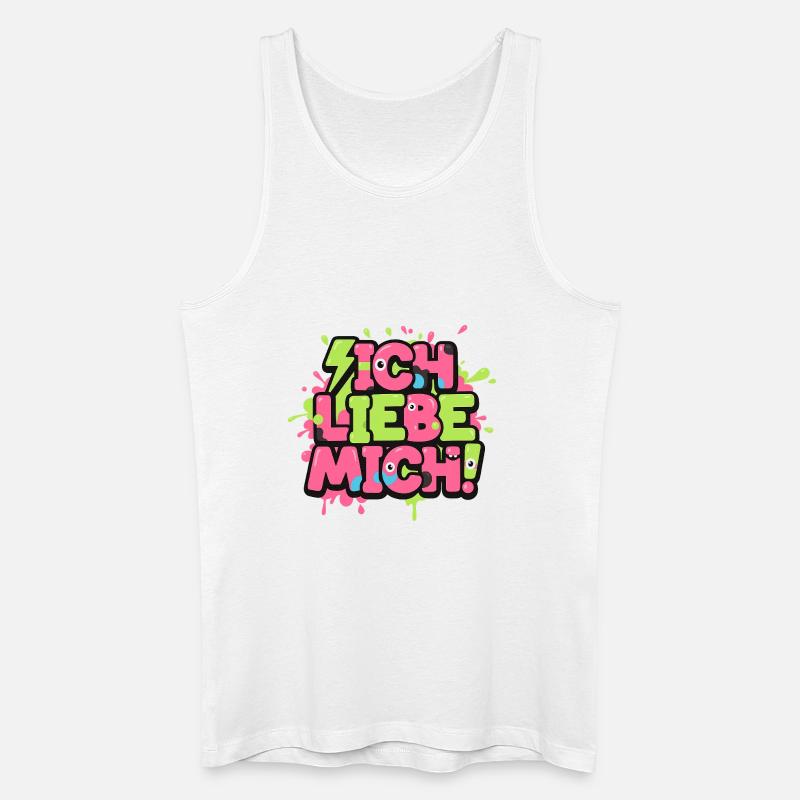 Ich Liebe Mich Graffiti - Männer Bio Tank Top - Weiß