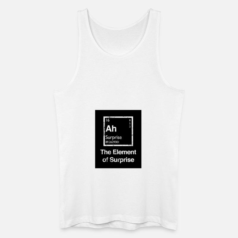 Das Element der Überraschung - Männer Bio Tank Top - Weiß