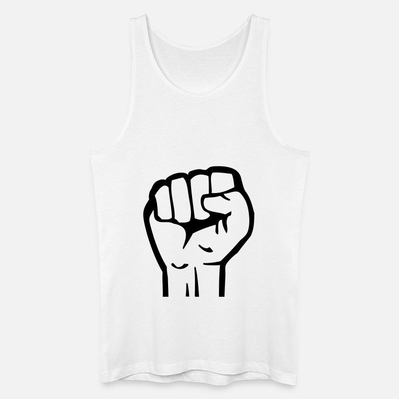 faust_tj1 - Männer Bio Tank Top - Weiß