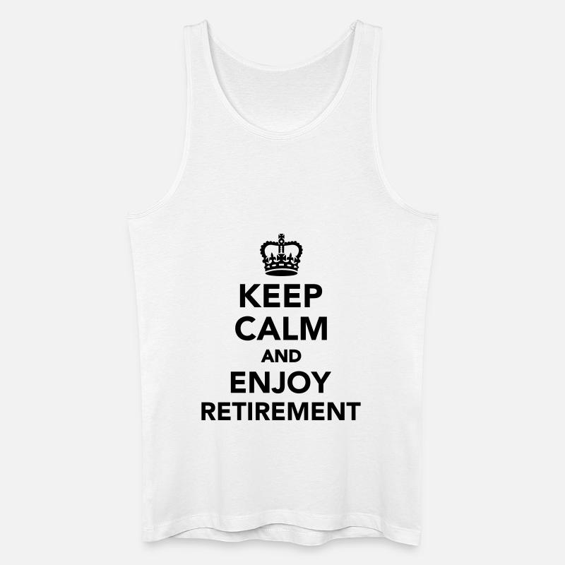 Rente - Männer Bio Tank Top - Weiß