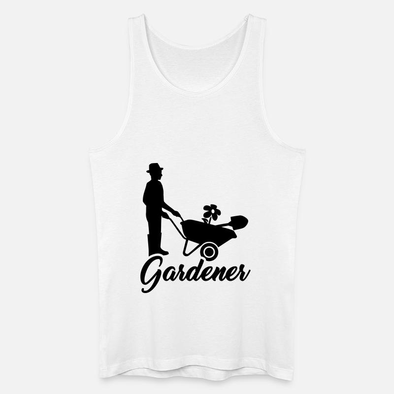 Gärtner - Männer Bio Tank Top - Weiß