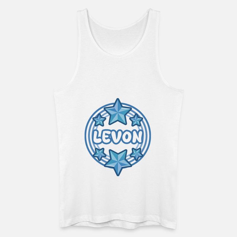 Name Levon - Männer Bio Tank Top - Weiß