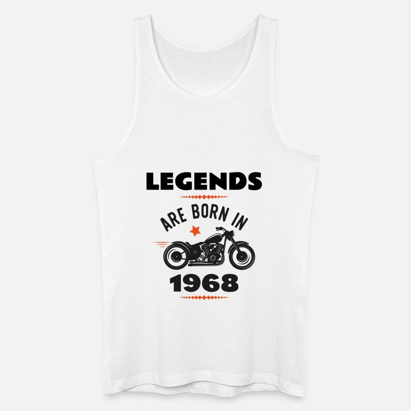 born in 1968 - Männer Bio Tank Top - Weiß