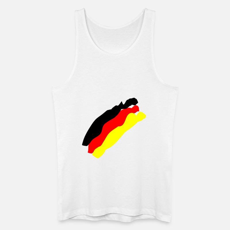 Deutsche Flagge - Männer Bio Tank Top - Weiß
