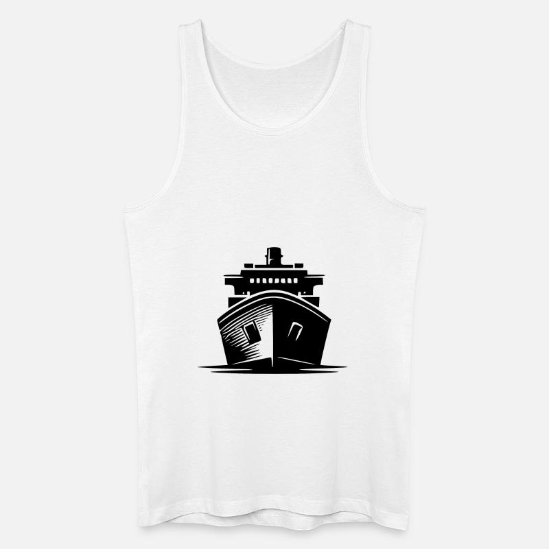 Modellbau Schiff Bootsbauer Frachter - Männer Bio Tank Top - Weiß