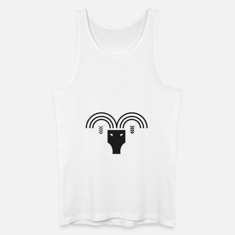 Sternzeichen Widder - Männer Bio Tank Top - Weiß
