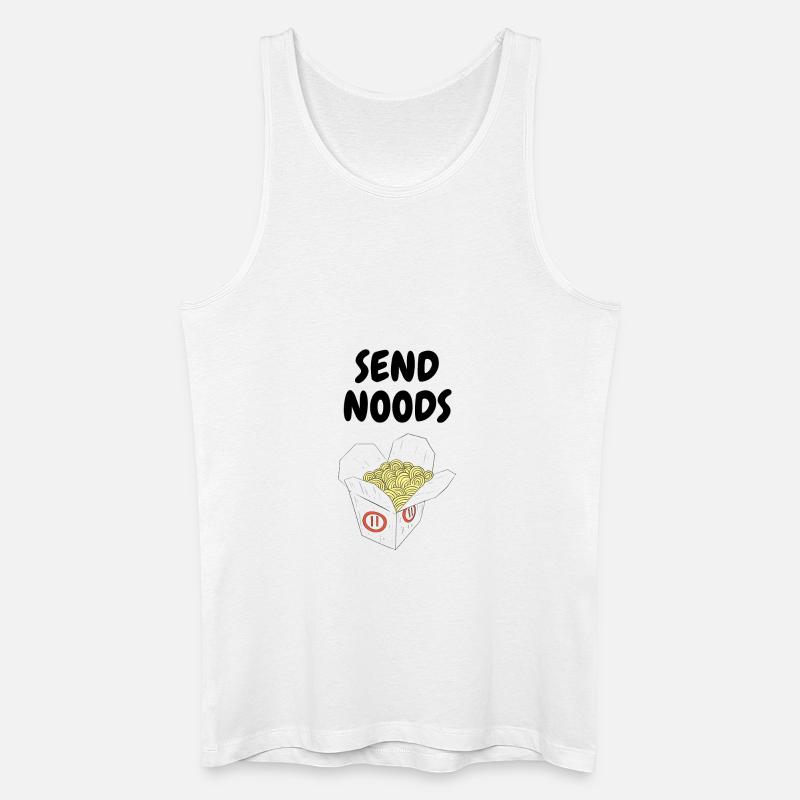 SEND NOODS - Männer Bio Tank Top - Weiß