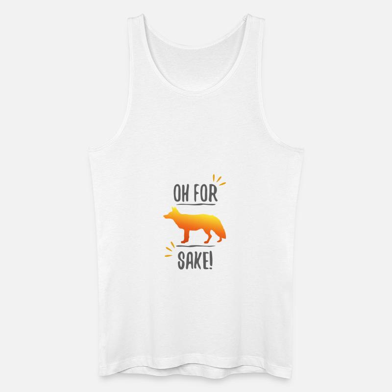 Fuchs Geschenk idee fox lustig - Männer Bio Tank Top - Weiß