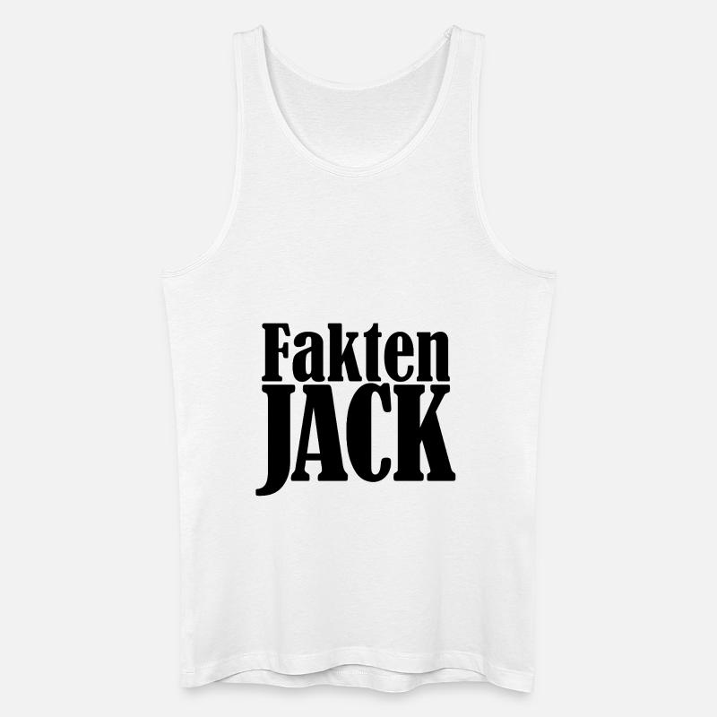 FaktenJack - Männer Bio Tank Top - Weiß