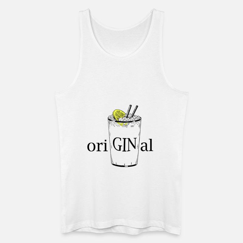 oriGINal (GIN Tonic) - Männer Bio Tank Top - Weiß
