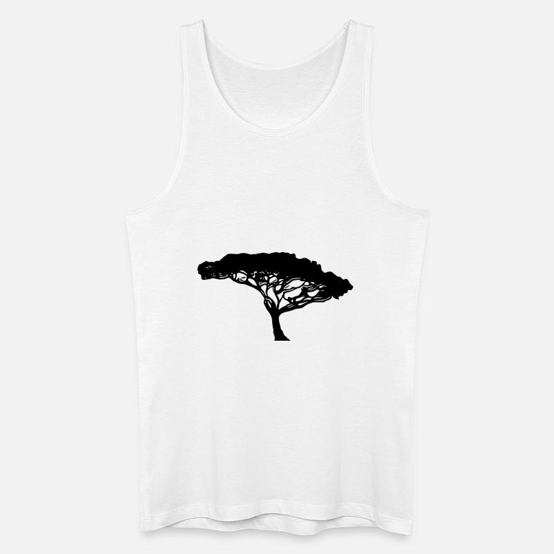 Wunderschöner Baum des Lebens - Männer Bio Tank Top - Weiß