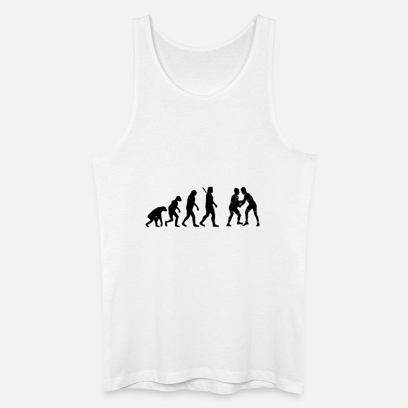 Ringen - Männer Bio Tank Top - Weiß