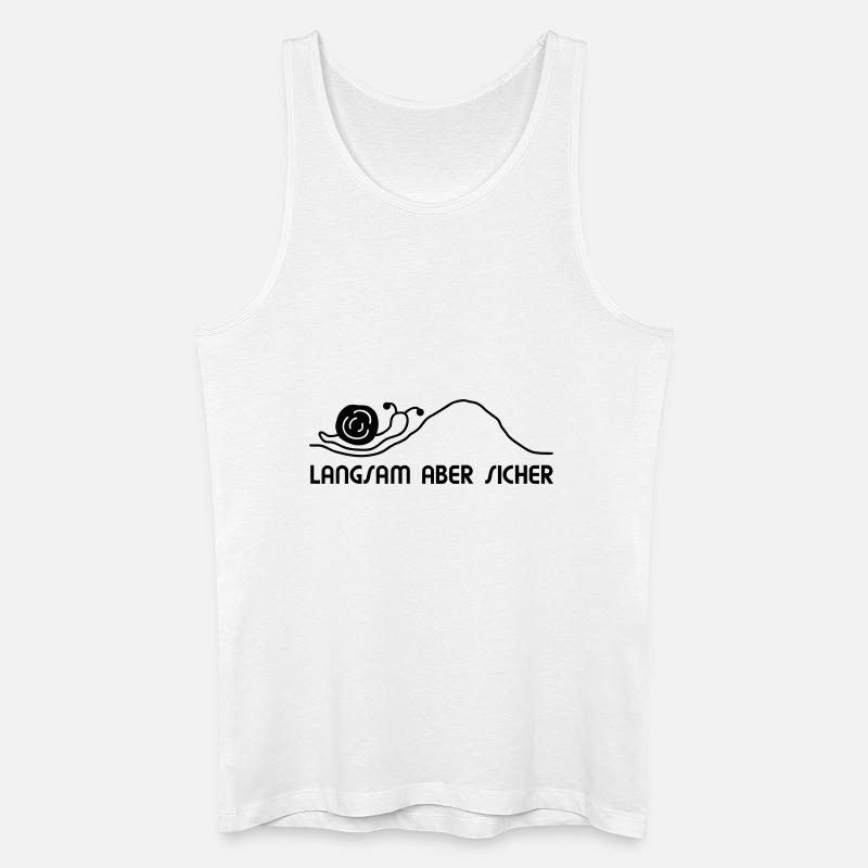 Schnecke langsam - Männer Bio Tank Top - Weiß