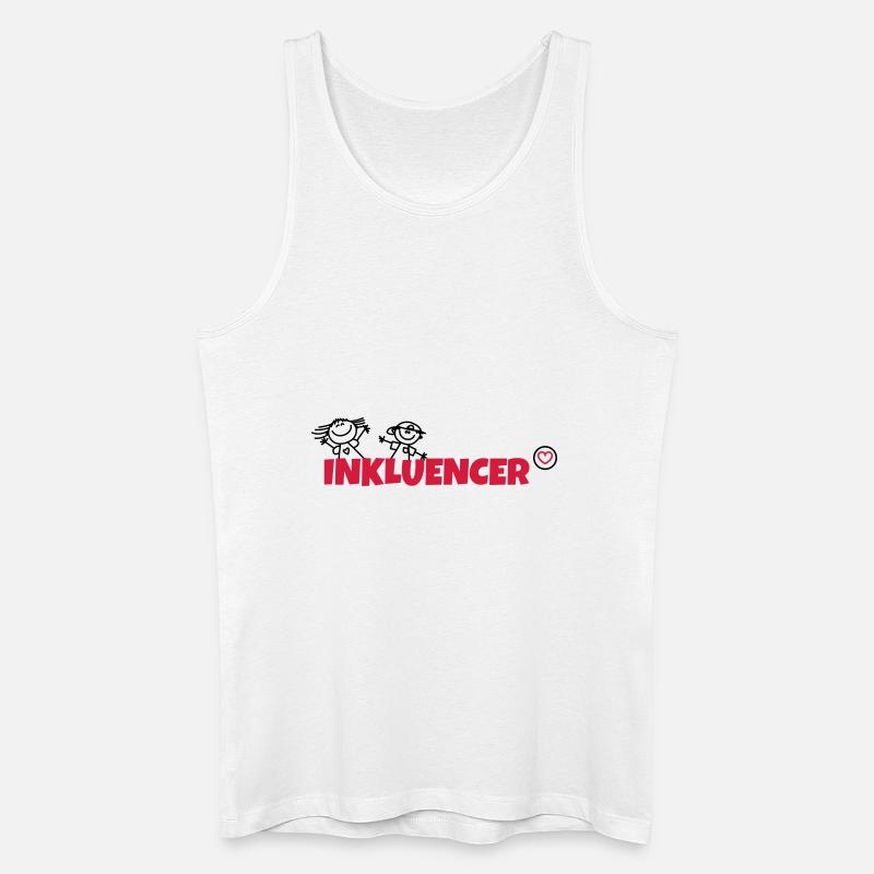 Inkluencer - Männer Bio Tank Top - Weiß