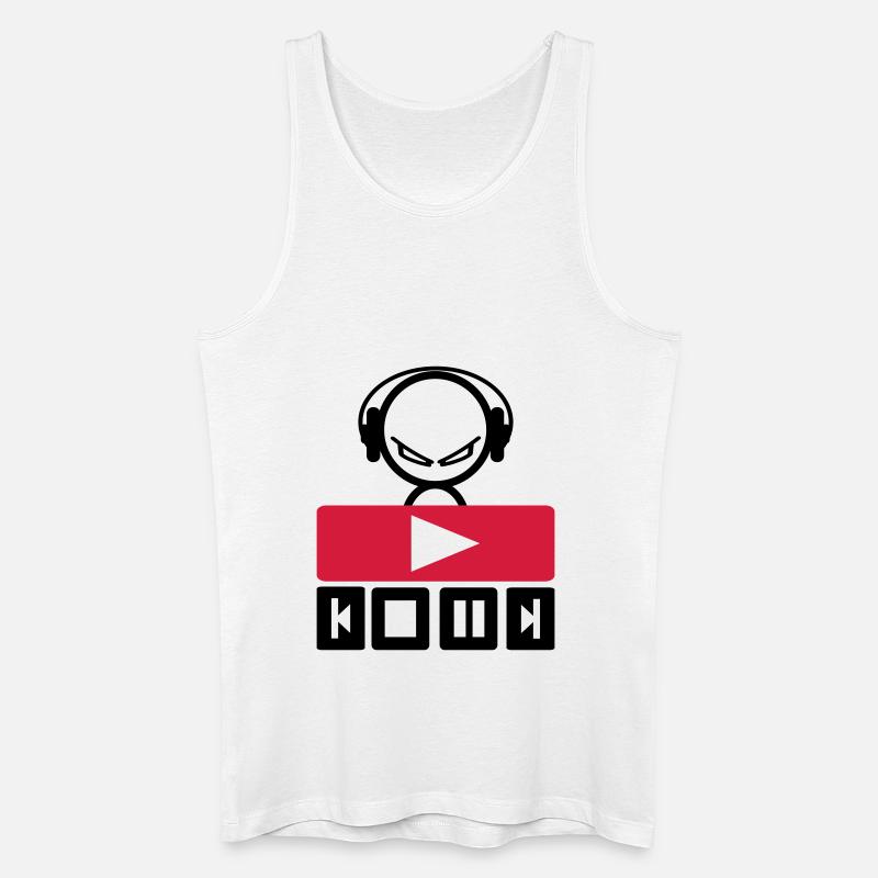 musik - Männer Bio Tank Top - Weiß