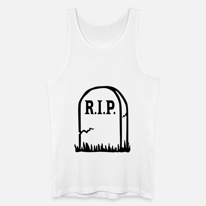 Tod RIP - Männer Bio Tank Top - Weiß