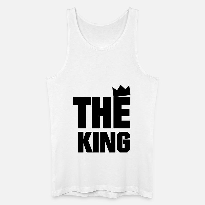 The King - Männer Bio Tank Top - Weiß