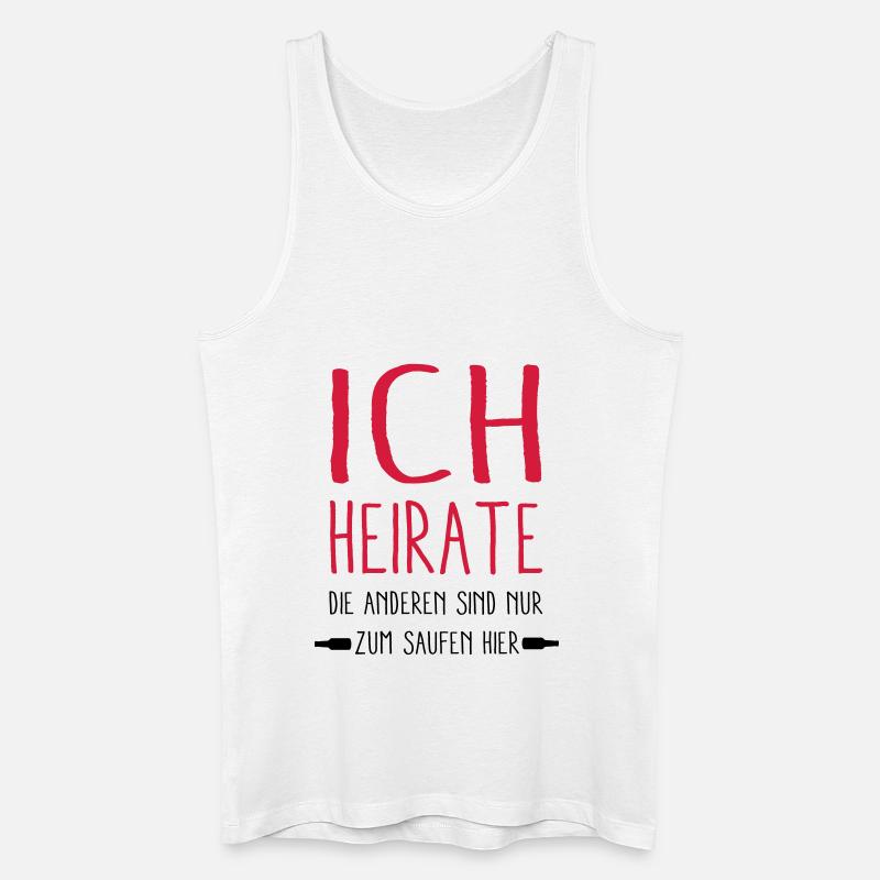 ich Heirate - Männer Bio Tank Top - Weiß