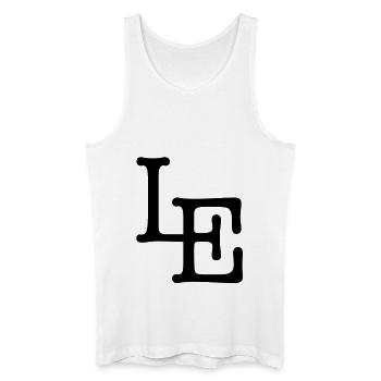 Leipzig - LE - Männer Bio Tank Top - Weiß - Vorne