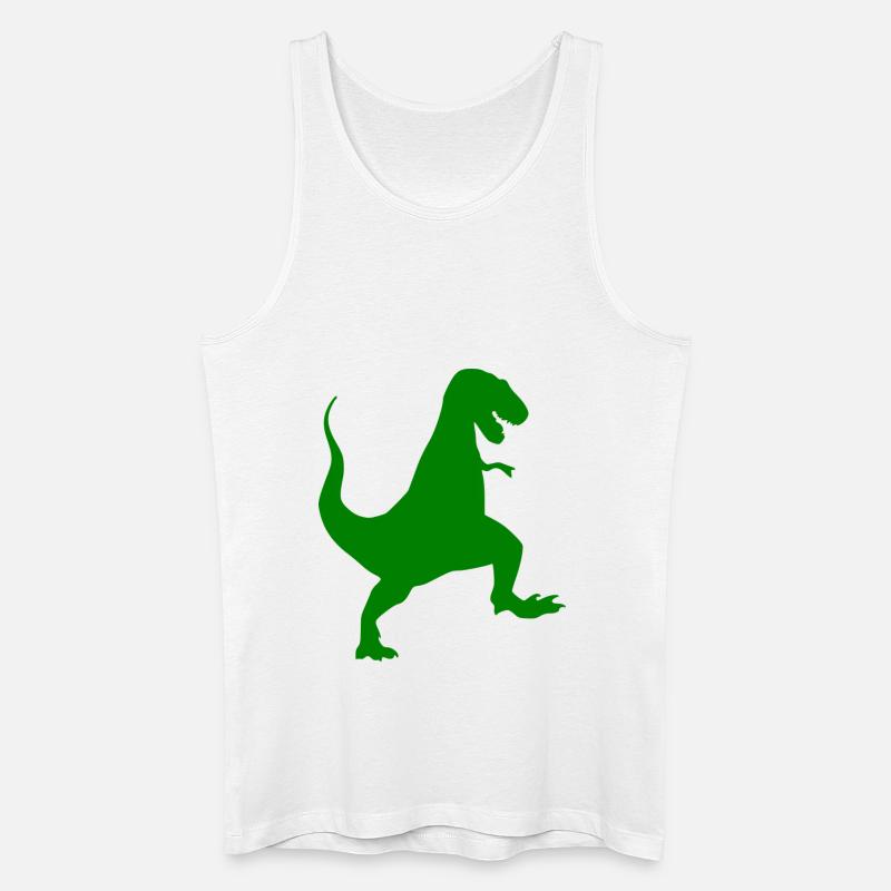 Dinosaurier: T REX - Männer Bio Tank Top - Weiß