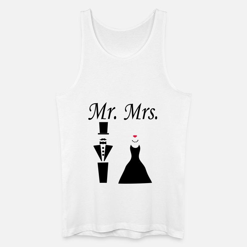 mrmrs_222 - Männer Bio Tank Top - Weiß