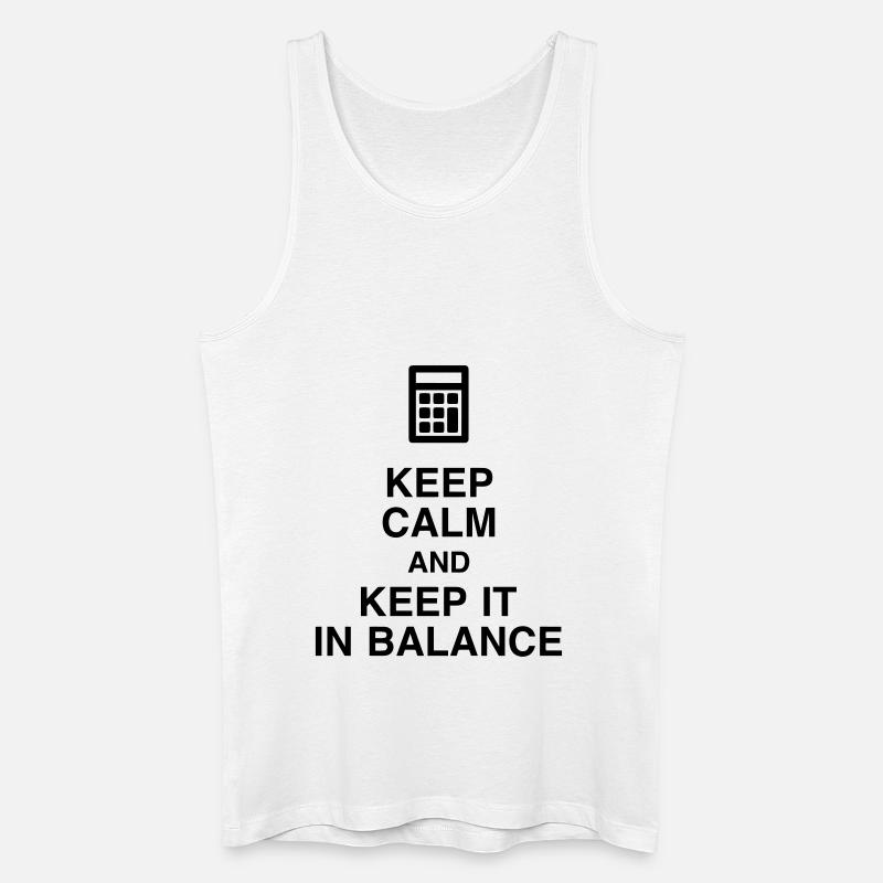 comptable / comptabilité / compter / chiffre - Débardeur bio Homme - blanc