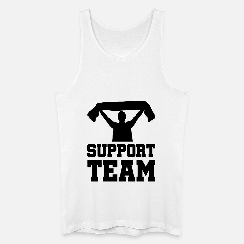 fan support team - Männer Bio Tank Top - Weiß