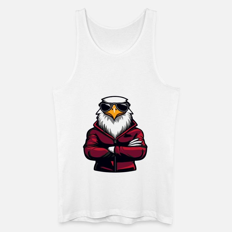 adler comic - Männer Bio Tank Top - Weiß