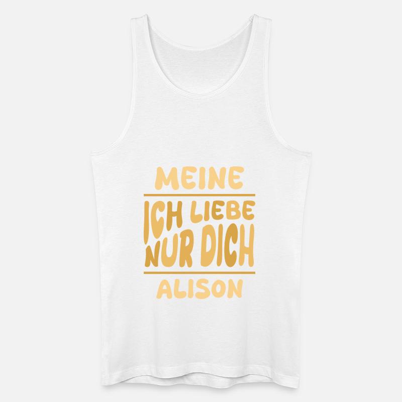 Frau Alison - Männer Bio Tank Top - Weiß
