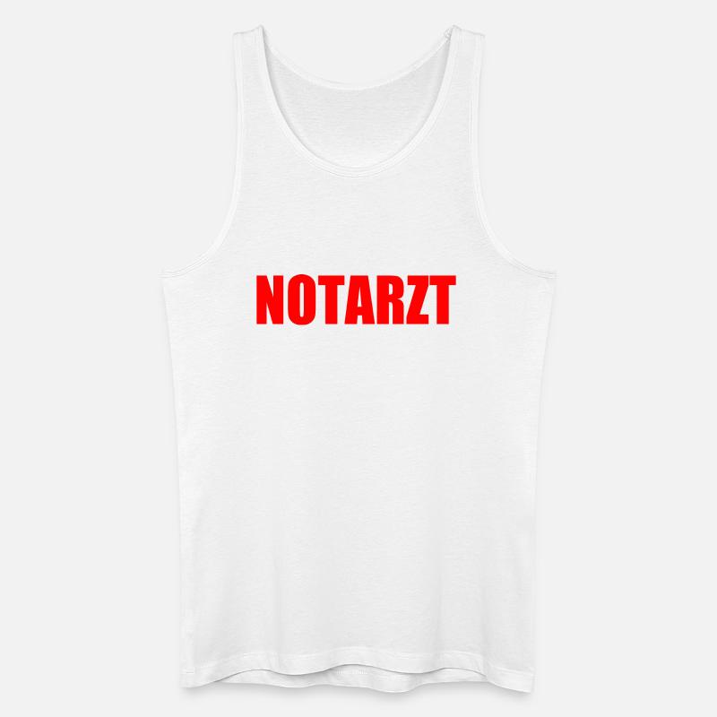 Notarzt - Männer Bio Tank Top - Weiß