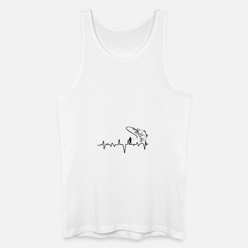 Fishing Evolution Fish - Männer Bio Tank Top - Weiß