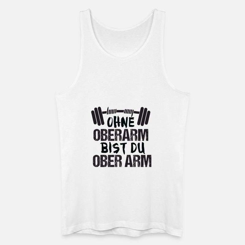 DESIGN 2 - Männer Bio Tank Top - Weiß