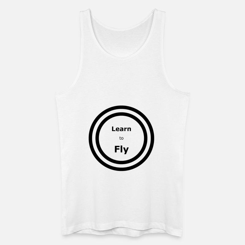 Learn to Fly - Songtext - Männer Bio Tank Top - Weiß