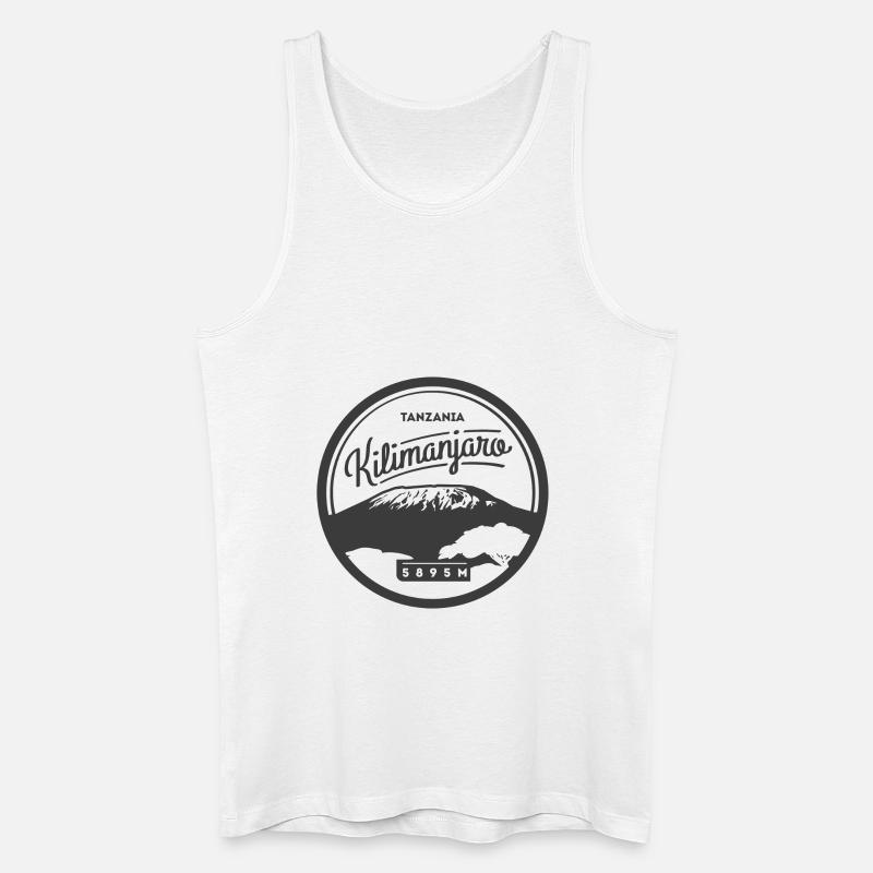 Kilimanjaro - Männer Bio Tank Top - Weiß
