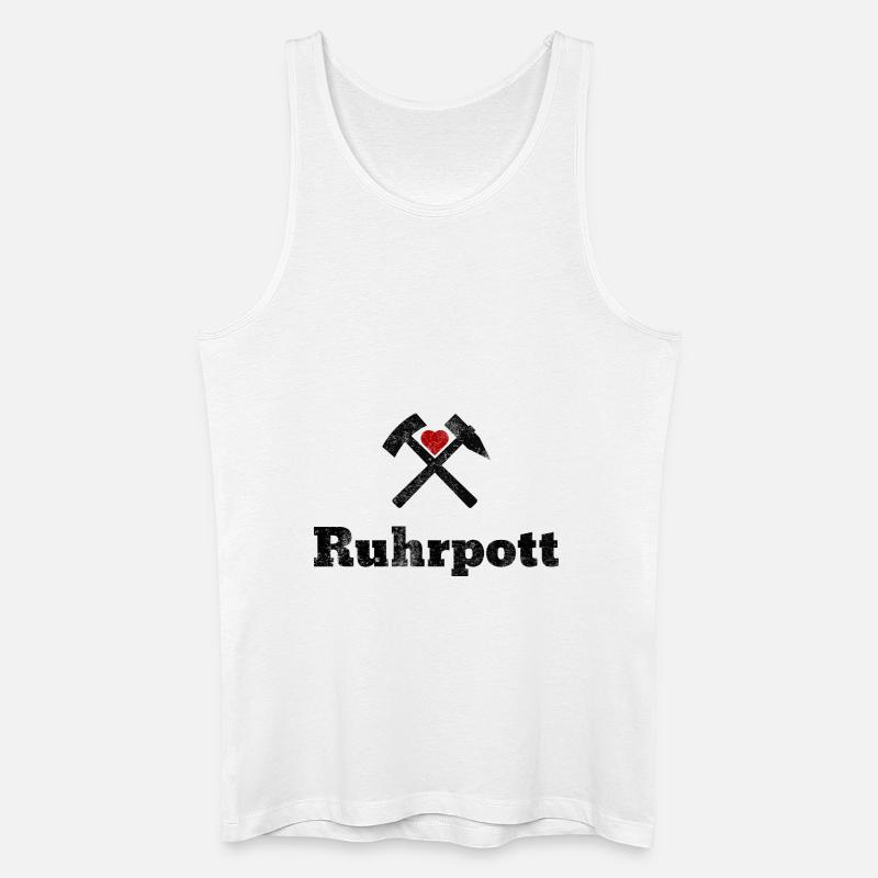 Ruhrpott - Männer Bio Tank Top - Weiß