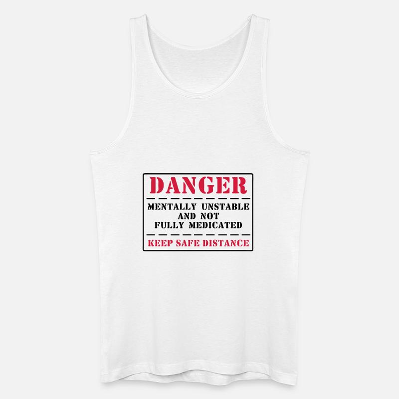 danger - Männer Bio Tank Top - Weiß