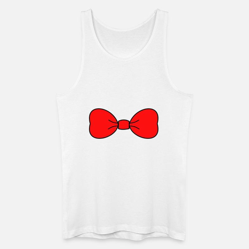 KNOTEN. KRAWATTE - Männer Bio Tank Top - Weiß